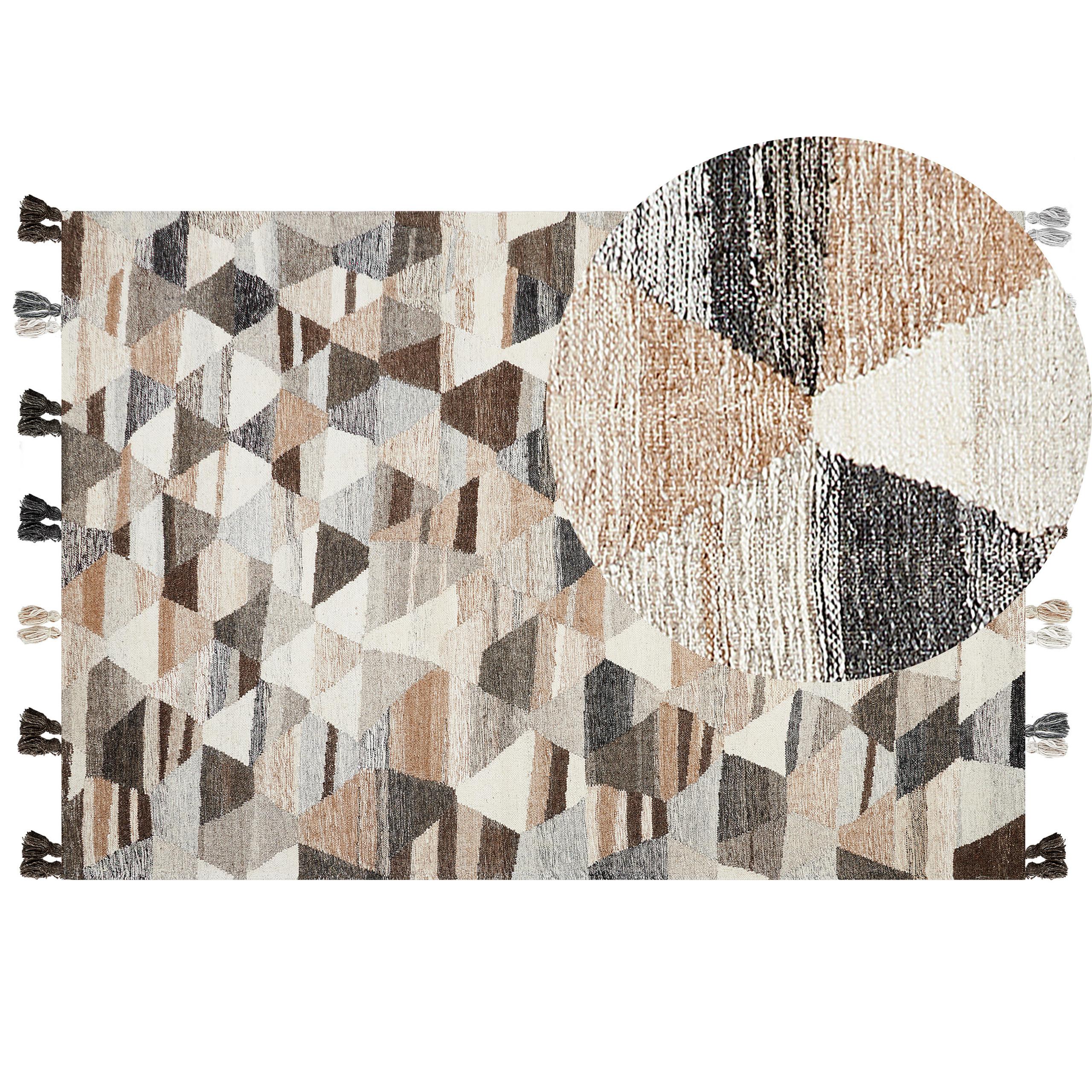 KELIM-TEPPICH Argavand 230/160 cm - Multicolor, Textil (160/230cm) - Beliani