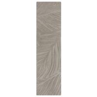 WOLLTEPPICH LEVEN, floral, Grau, 60 x 230 cm - Grau, Textil (230/60cm) - KADIMA DESIGN