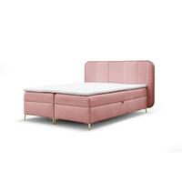 BOXBETT Avery - Rosa, Holzwerkstoff/Textil (120/200cm) - Fun Möbel