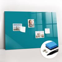 MAGNETTAFEL 90x60 Marineblau schwarzer Marker - Mintgrün, Glas (90/0.4/60cm) - TULUP