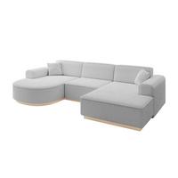 WOHNLANDSCHAFT ARRIO-U1 303x171x83 cm Hellgrau - Hellgrau, Holzwerkstoff/Textil (303/83/171cm) - ALTDECOR