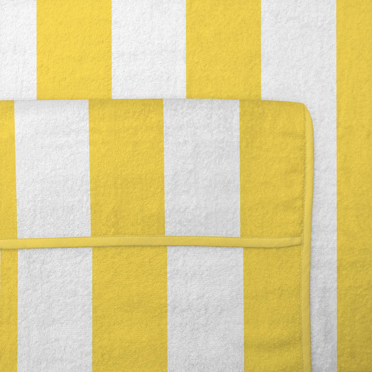 HANDTUCH Cassis 200x75cm Gelb/Weiß gestreift - Gelb, Textil (75/200cm) - Beautissu 