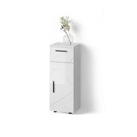 MIDISCHRANK Ronco Weiß Hochglanz 30 x 81 cm - Weiß Hochglanz, Holzwerkstoff (30/81/30cm) - Livinity®