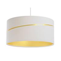 HÄNGELEUCHTE Gold 40/20 cm - Goldfarben/Weiß, Kunststoff (40/0.4/20cm) - ONZENO