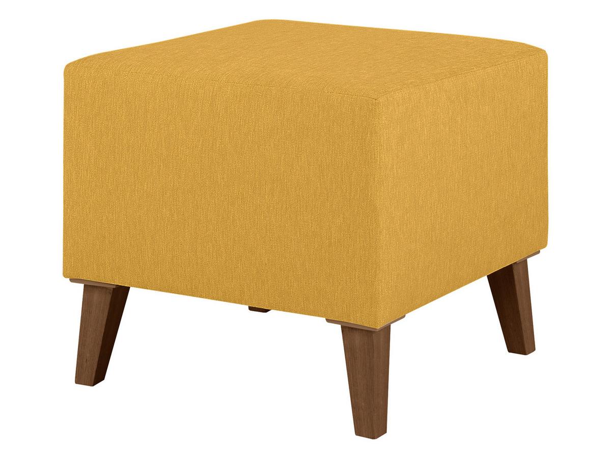 POLSTERHOCKER Oviedo - Gelb, Holz/Kunststoff (51/45/51cm) - MIRJAN24