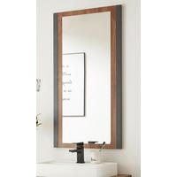 BADSPIEGEL Eiche Stirling, Matera grau, Badmöbel Wandspiegel 54 x 108 cm - Eichefarben/Grau, Holzwerkstoff (54/108/2cm)