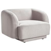 SESSEL Hellgrau Skjanes - Hellgrau, Textil (102/69/81cm) - Beliani