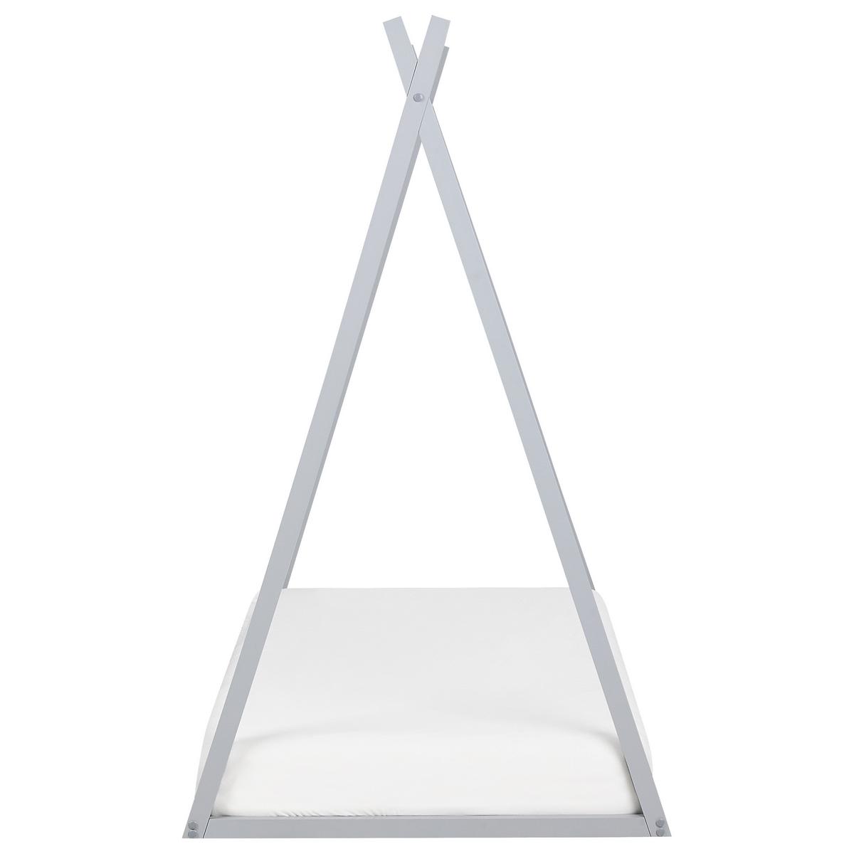 KINDERBETT Grau 90-200 cm Saurat - Grau, Holz (90/200cm) - Beliani