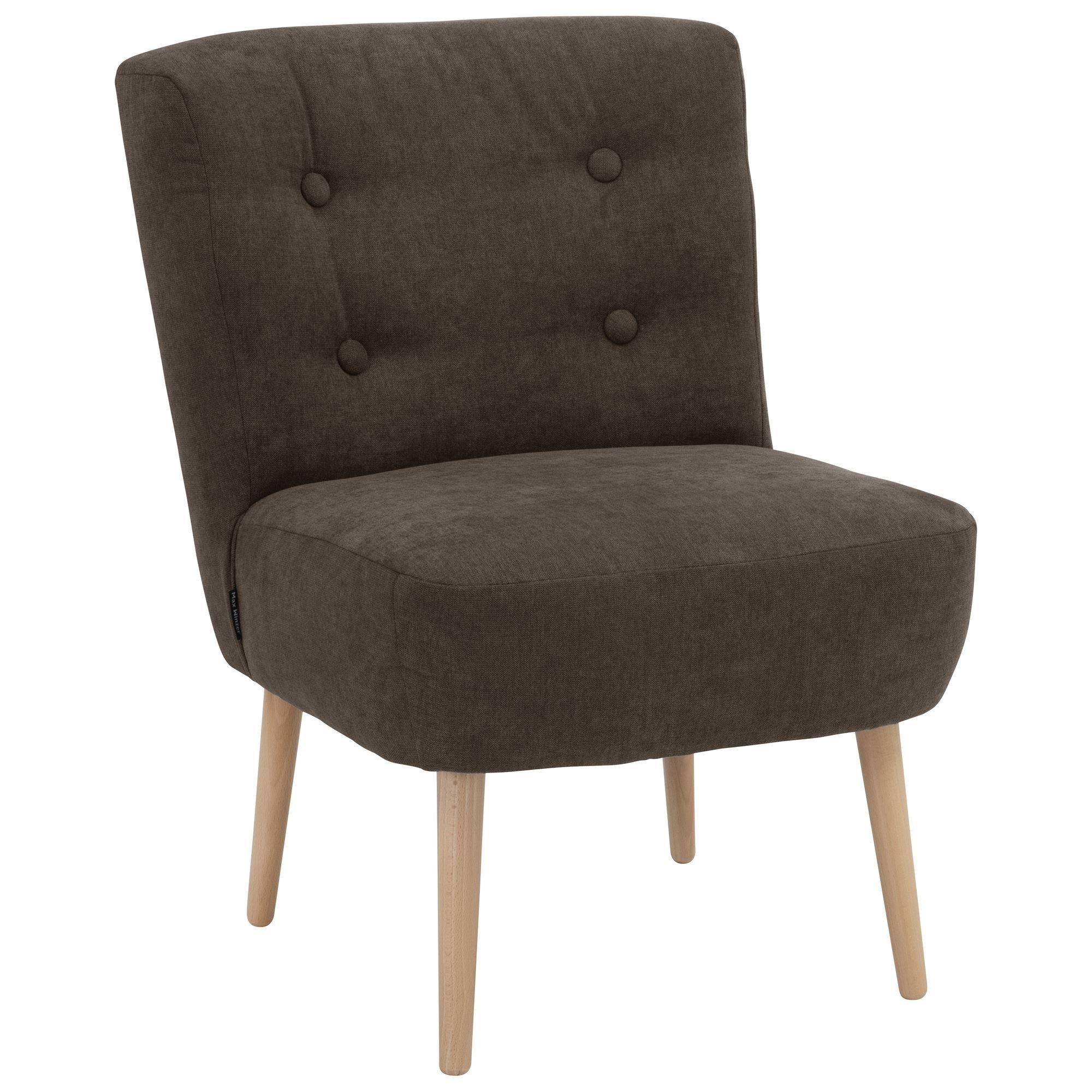 SESSEL Kamle Bezug Flachgewebe Buche natur / schoko - Braun, Kunststoff (68/78/58cm) - 58aufmkessel