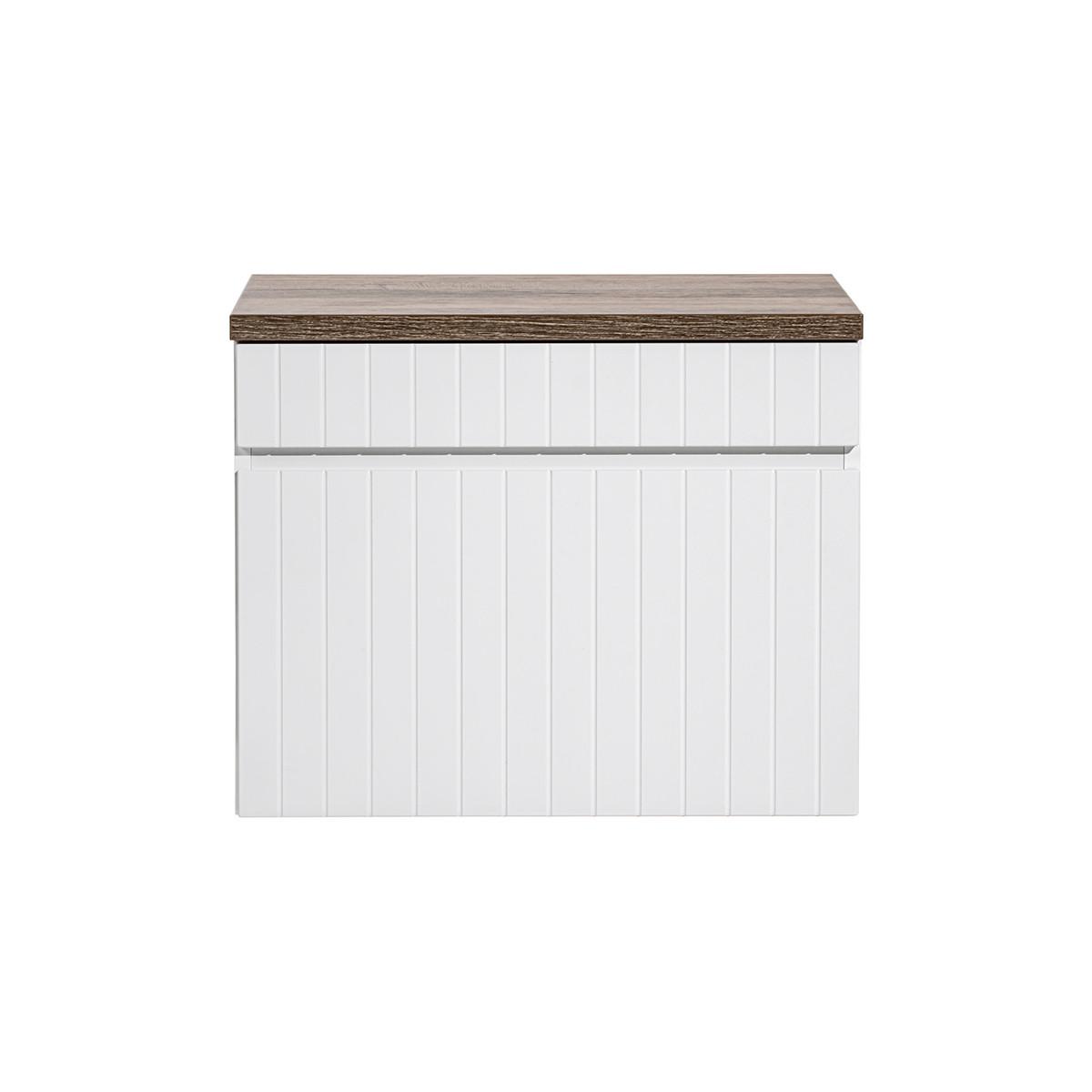 WASCHTISCHUNTERSCHRANK 60cm Zelie Weiß - Weiß, Holzwerkstoff (60/48/46cm) - Petits-meubles