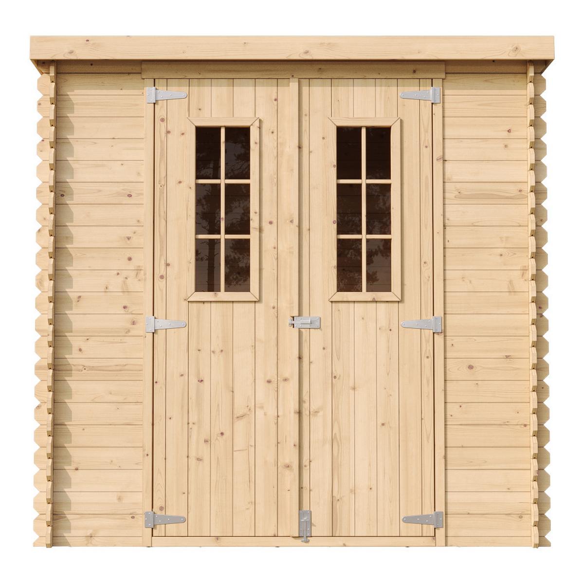 HOLZHAUS GARTENHAUSM 311C HOLZHAUS GARTENHAUS - B204xL142xH200 cm/ 2,22 m2 - Beige, Holz (200/200/142cm) - Timbela