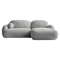 ECKSOFA Mayo, Seite: Rechts - Hellgrau/Schwarz, Holz/Kunststoff (275/175cm) - MIRJAN24