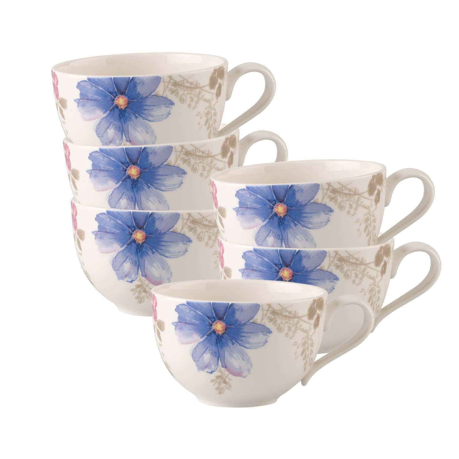 FRÜHSTÜCKSTASSEN Mariefleur Gris Basic bunt 290 ml 6er Set - Multicolor, Keramik (0.29L) - Villeroy & Boch