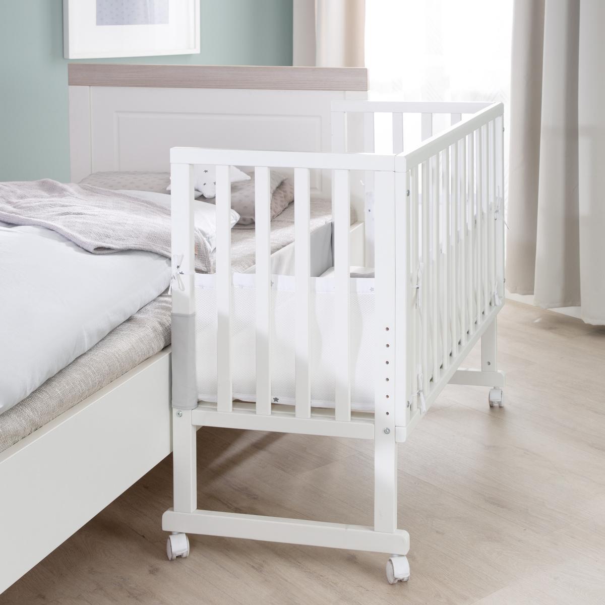BEISTELLBETT Sternenzauber grau 3in1 Set 90 x 45 cm - Creme/Weiß, Holzwerkstoff (45/90cm) - Roba