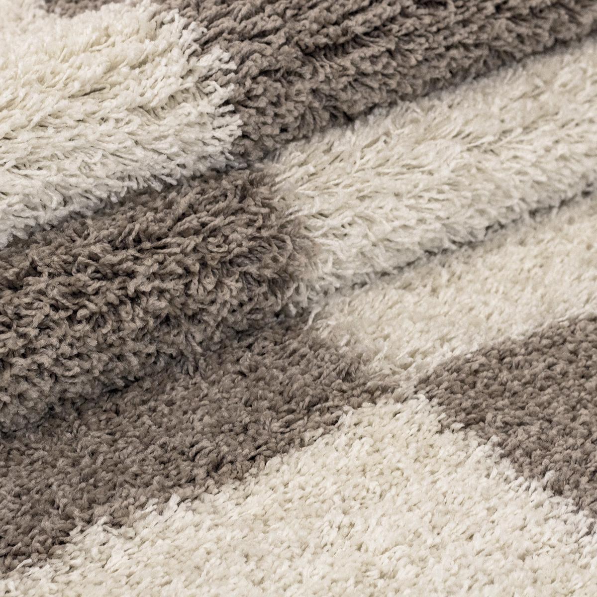HOCHFLORTEPPICH WERFEN, kariert, Beige, 120 x 170 cm - Beige, Textil (170/120cm) - KADIMA DESIGN