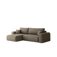 ECKSOFA Flora In Verita - Braun, Holzwerkstoff/Textil (145/272cm) - Fun Möbel