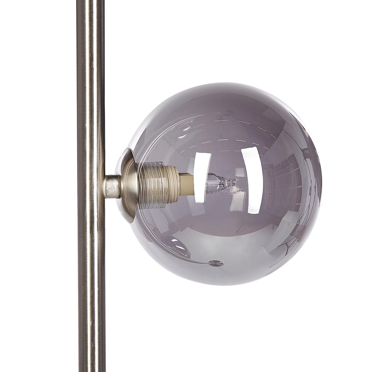 STEHLAMPE Ramis 23/23/154 cm - Silberfarben, Metall (23/23/154cm) - Beliani
