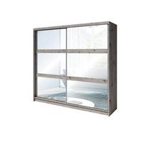 KLEIDERSCHRANK Wellington Eiche 230/215/62 - Eichefarben/Graphitfarben, Holzwerkstoff (230/215/62cm) - RAUMHIRSCH FURNITURE