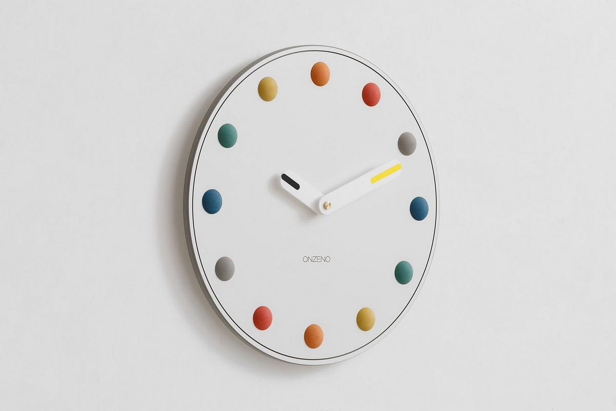 WANDUHR Design Weiß 42/42 cm - Weiß, Holzwerkstoff (1.88/42/3cm) - ONZENO