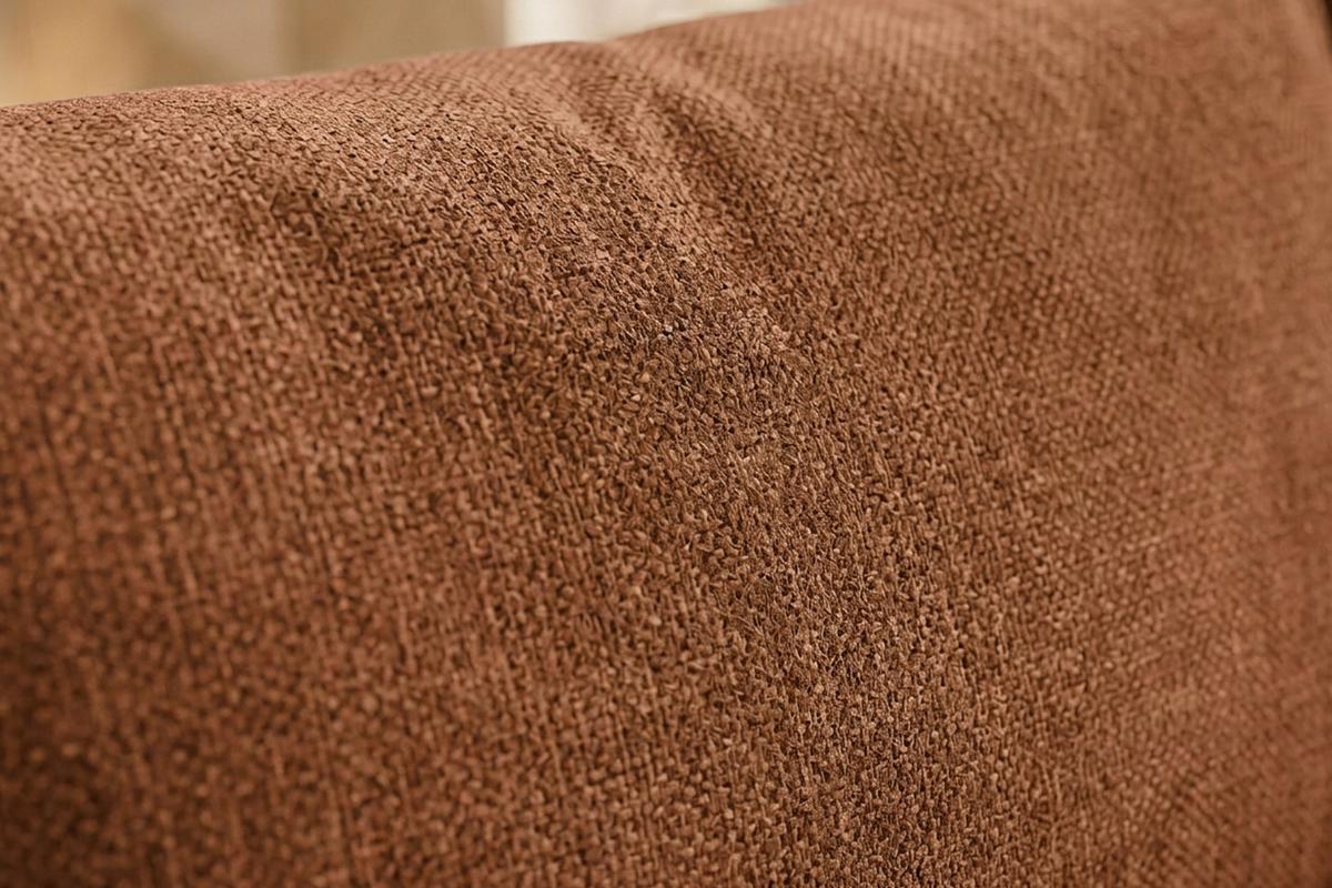 SOFA AMINA Braun Flachgewebe - Schwarz/Braun, Buchenholz/Textil (228/82/101cm) - KAWOLA