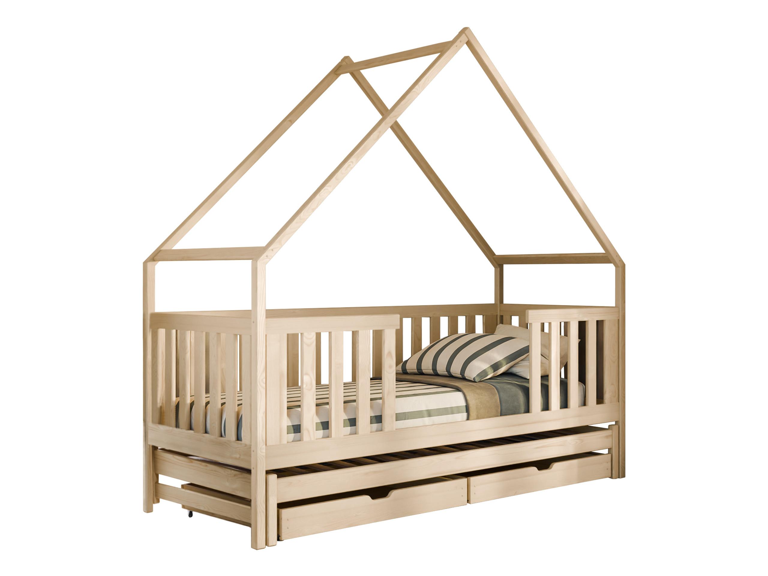 HAUSBETT Magic - Naturfarben, Holz (90/200cm) - MIRJAN24