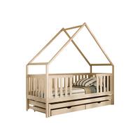 HAUSBETT Magic - Naturfarben, Holz (90/200cm) - MIRJAN24