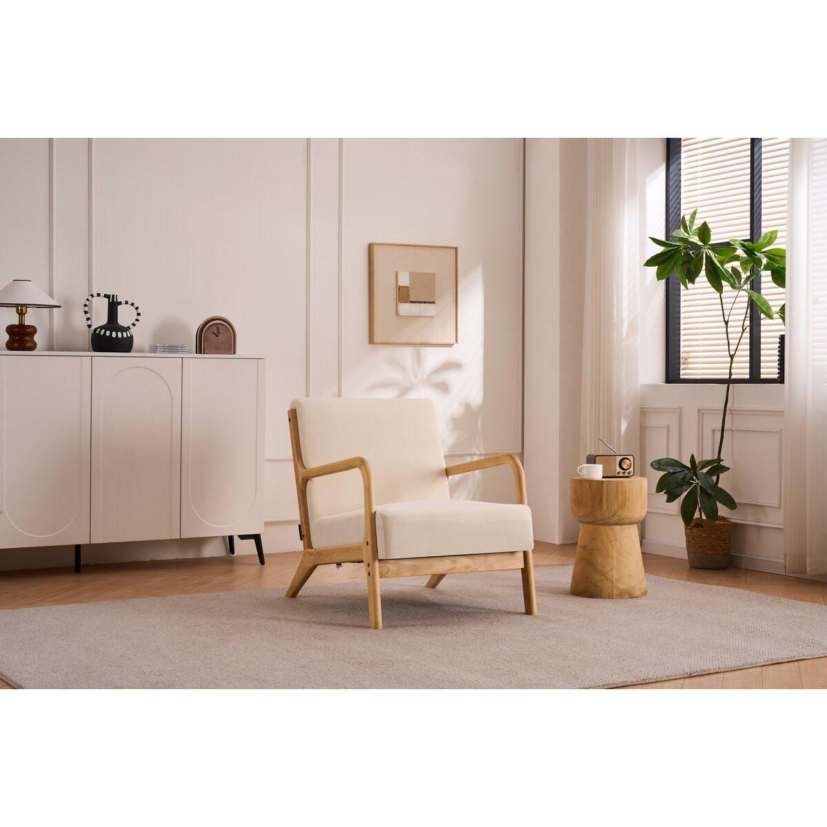 SESSEL clinton beige - Beige, Textil (81/77/65cm) - Habitat Garten