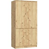 KLEIDERSCHRANK Eiche Artisan 180/90/51 - Eiche Artisan, Holzwerkstoff (90/180/51cm) - RAUMHIRSCH FURNITURE