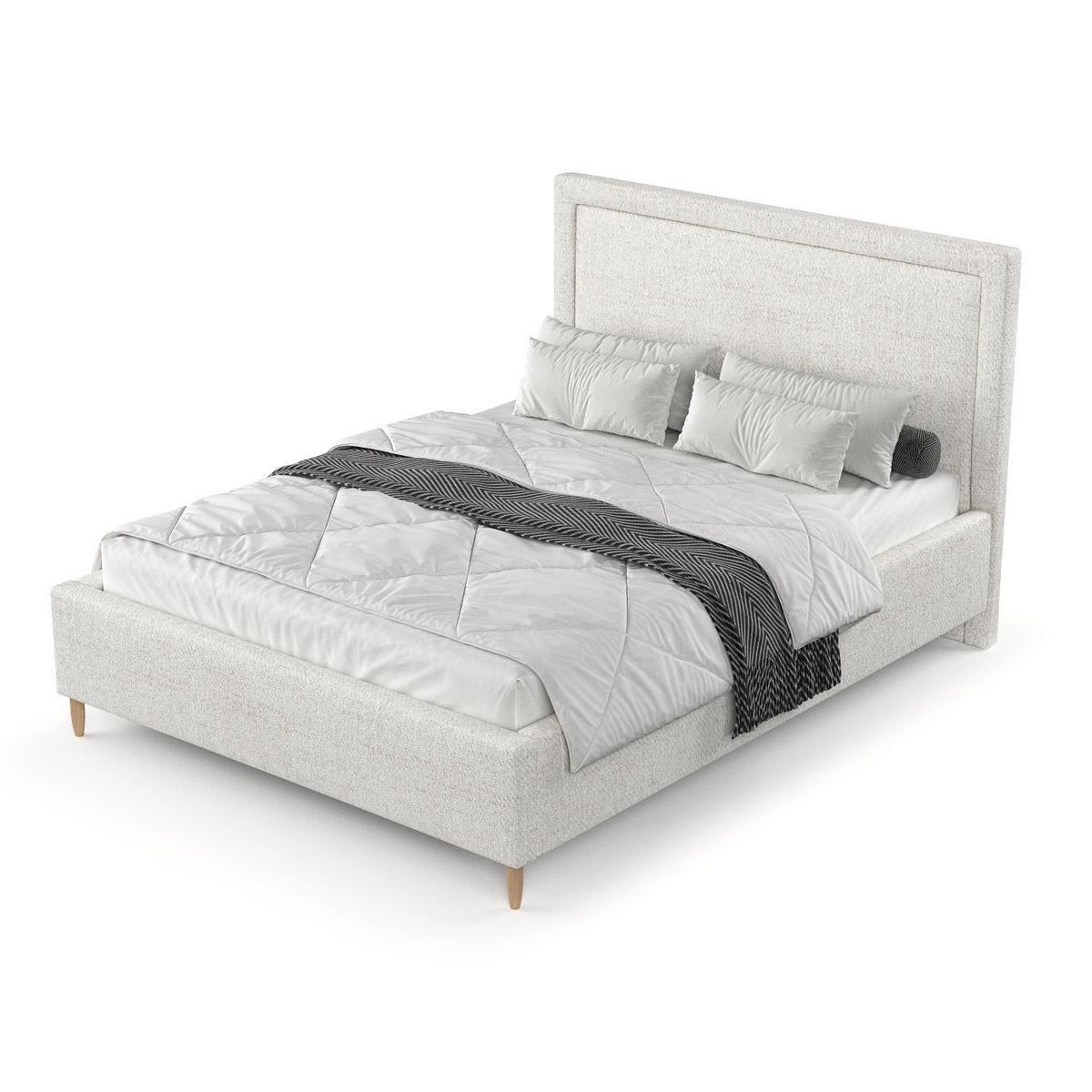 POLSTERBETT Vega 120/200 cm Creme im Neve Stoff - Creme/Naturfarben, Holz/Holzwerkstoff (120/200cm) - AltaBeds