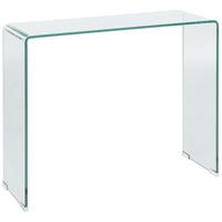 KONSOLENTISCH Glas transparent 90/30/75 cm Kendall - Transparent, Glas (30/90/75cm) - Beliani