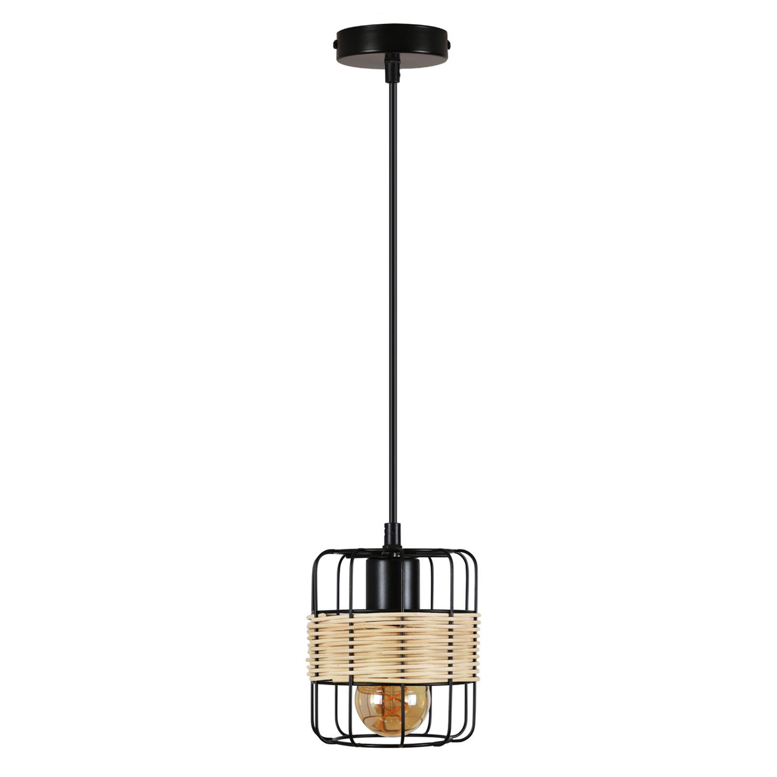 PENDELLEUCHTE Greta 1-flammig 13/13/150 cm - Schwarz, Metall (13/13/150cm) - Nettlife