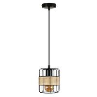 PENDELLEUCHTE Greta 1-flammig 13/13/150 cm - Schwarz, Metall (13/13/150cm) - Nettlife
