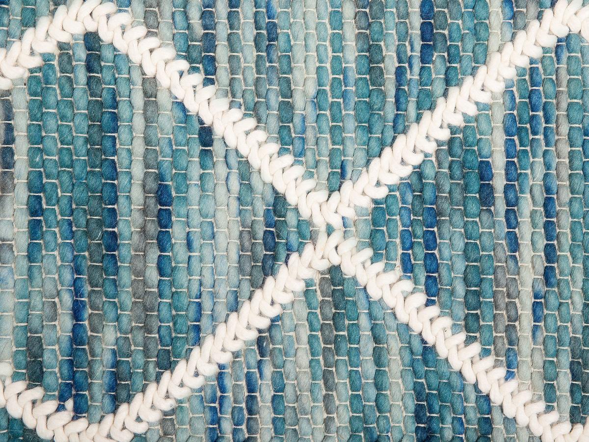 KURZFLOR-TEPPICH Belenli 200/140 cm - Blau, Textil (140/200cm) - Beliani