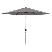 SONNENSCHIRM sol Grau - Grau, Metall (300/300cm) - Habitat Garten