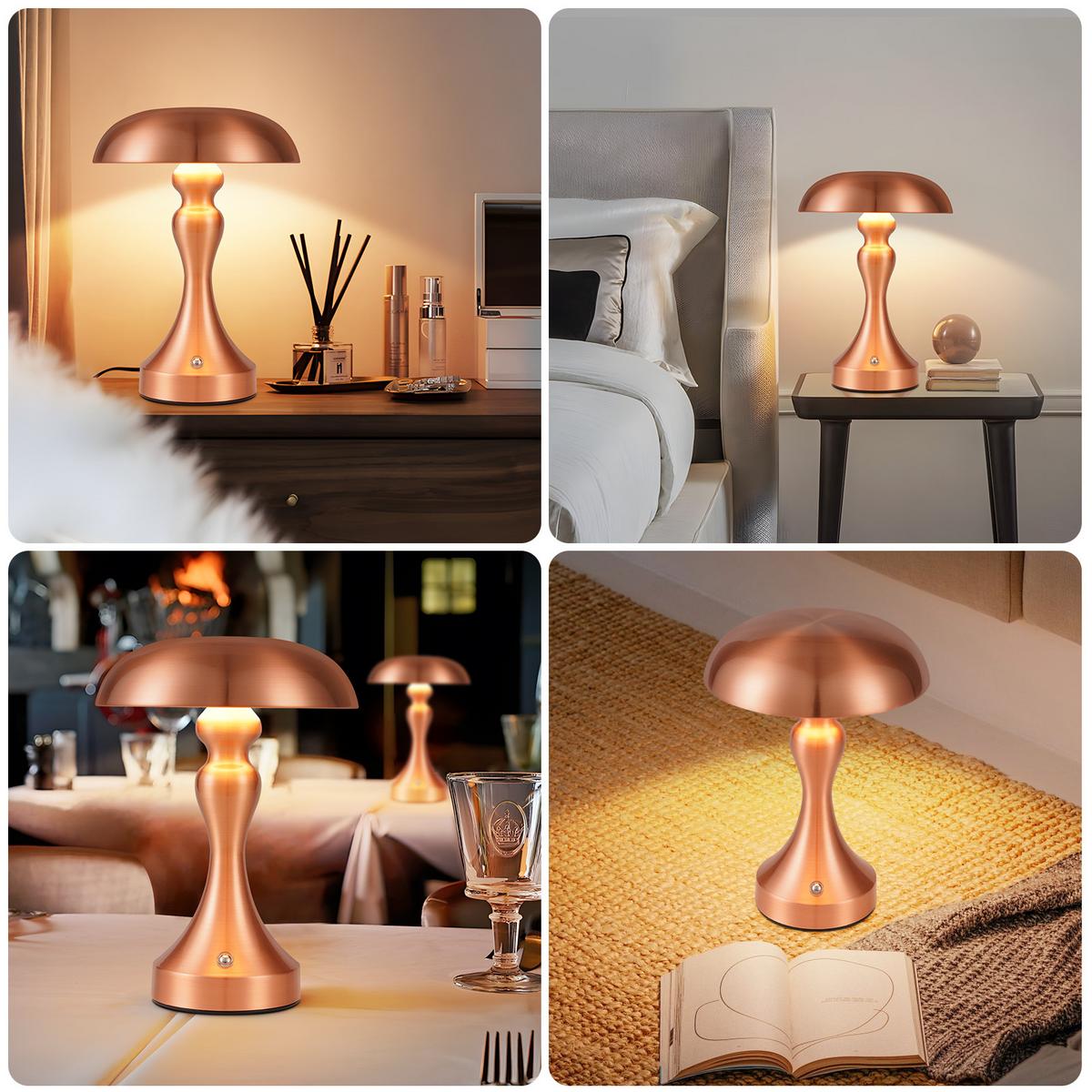 TISCHLAMPE Mila 15.5/15.5/22 cm - Braun, Metall (15.5/15.5/22cm) - ZMH