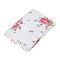 DUSCHTUCH Blumen weiß 70/130 cm - Weiß, Textil (70/130cm) - Homescapes