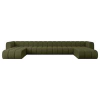 WOHNLANDSCHAFT modulares Sofa Joren-U3 - 501x177x70 cm Grün - Grün, Holzwerkstoff/Textil (501/70/177cm) - ALTDECOR