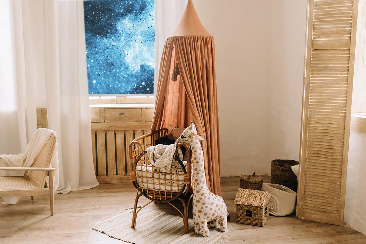 INNENROLLO - Fensterrollo - Rollo - 150x180 cm - Kosmos - Blau, Kunststoff (150/180/0.5cm) - TULUP