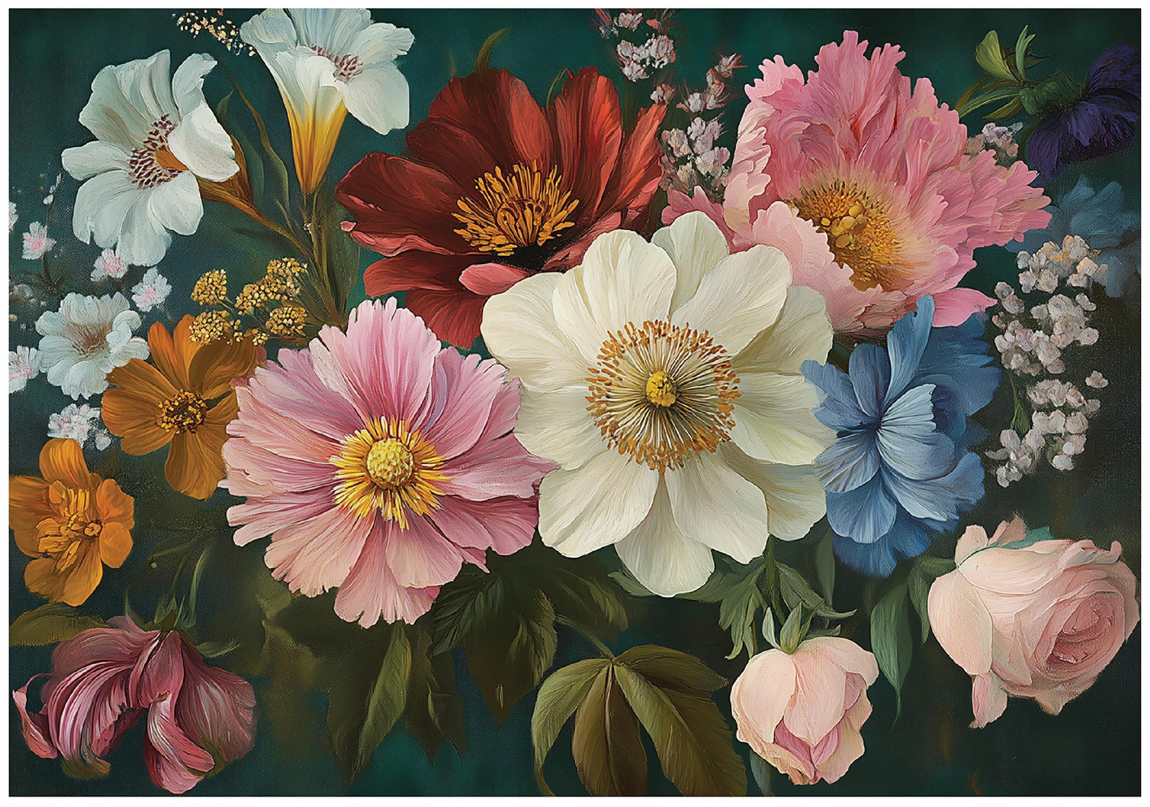 FOTOTAPETE Bulumen Vintage Wohnzimmer Vlies Tapete 250x175 - Multicolor, Papier (250/175cm) - Wallarena