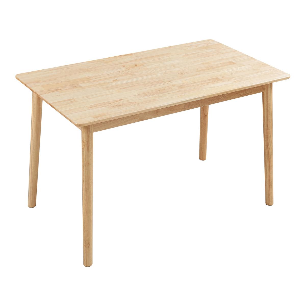 ESSTISCH Klijori - Naturfarben, Holz (70/120/73.5cm) - [en.casa]