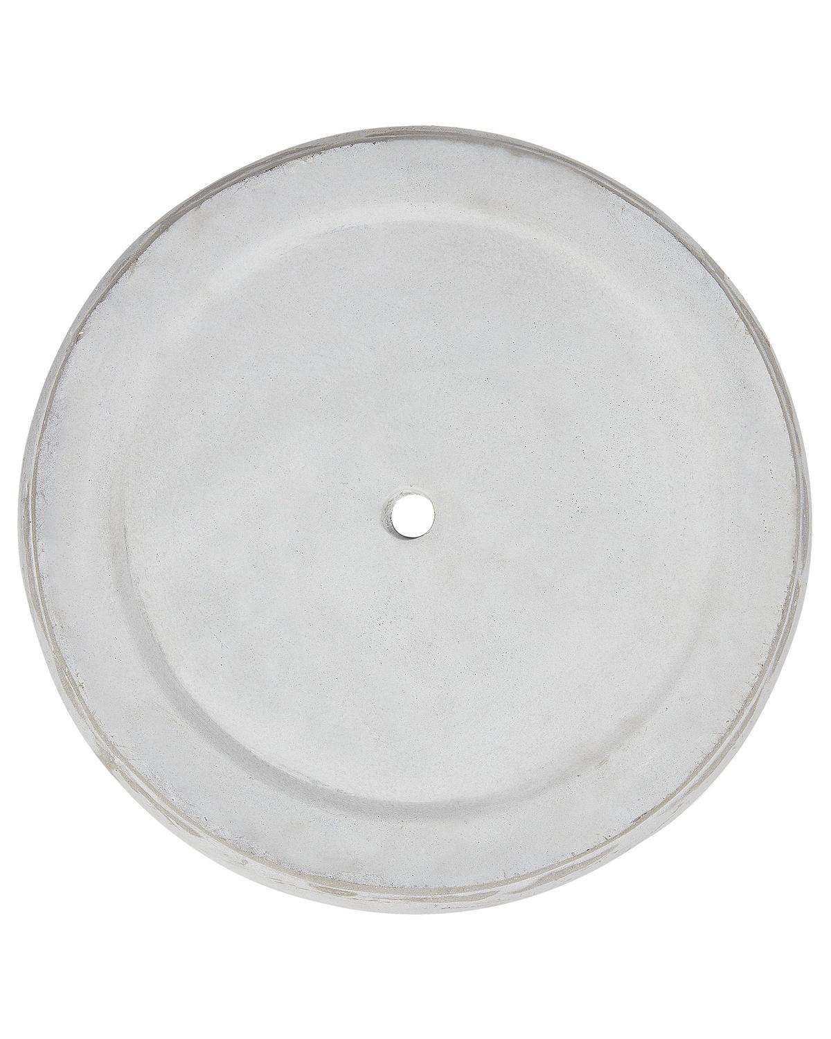 BLUMENTOPF Grau Messene - Grau, Naturmaterialien (50cm) - Beliani