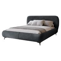 POLSTERBETT Moe - Dunkelgrau/Schwarz, Holz/Holzwerkstoff (140/200cm) - MIRJAN24