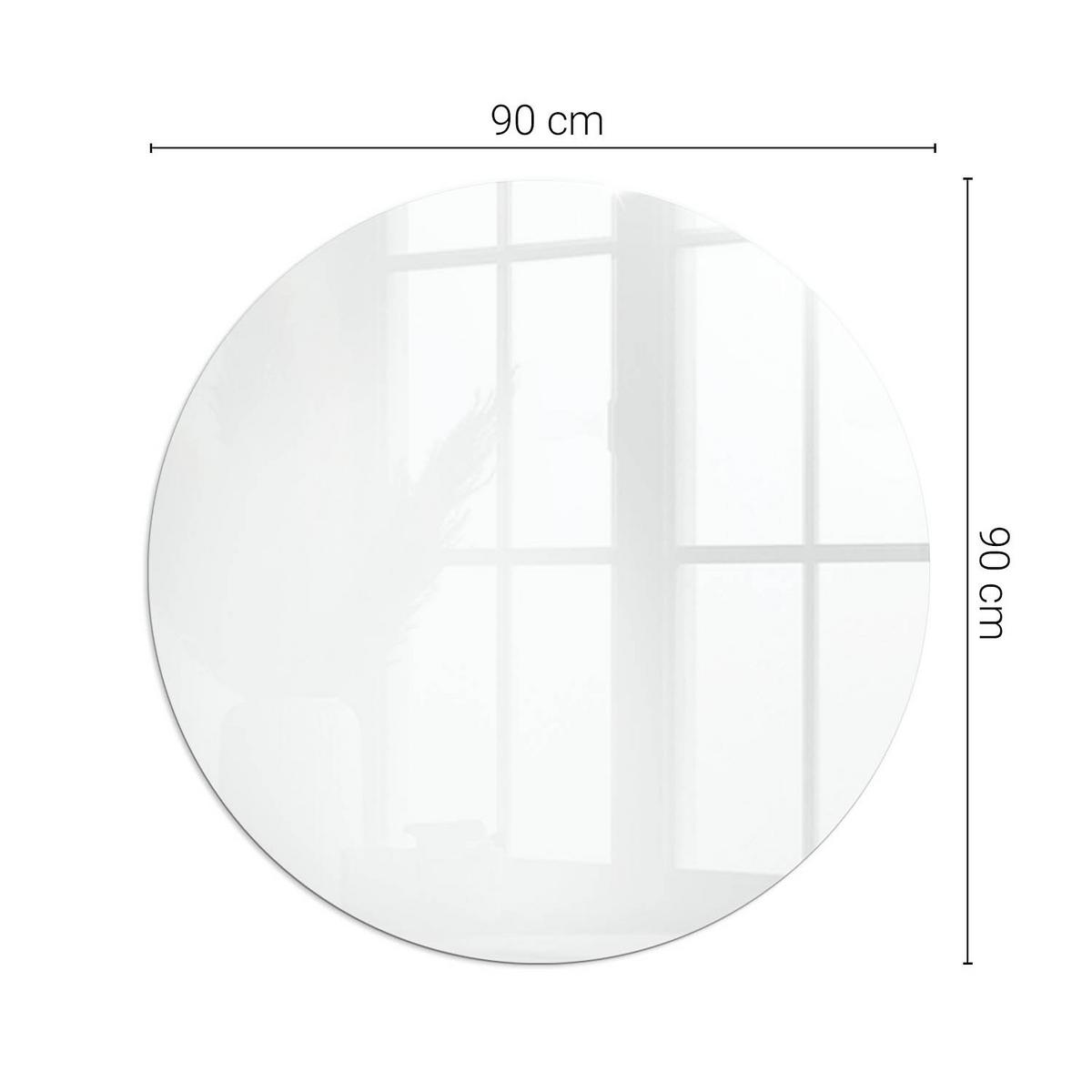 GLASPLATTE für Kamin Ø 90 cm - Grau, Glas (90/90/0.4cm) - TULUP