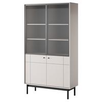 VITRINE GIAPPONESE 184,6 / 103,4 cm in Kaschmir - Kaschmir, Holzwerkstoff (103.4/184.6/39cm) - MASSENO