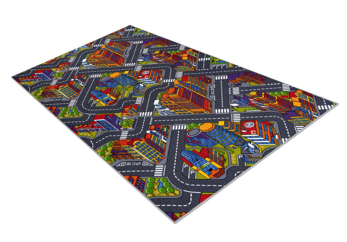 TEPPICH STRAßEN BIG 100/150 cm - Grau, Textil (100/150cm) - rugsX