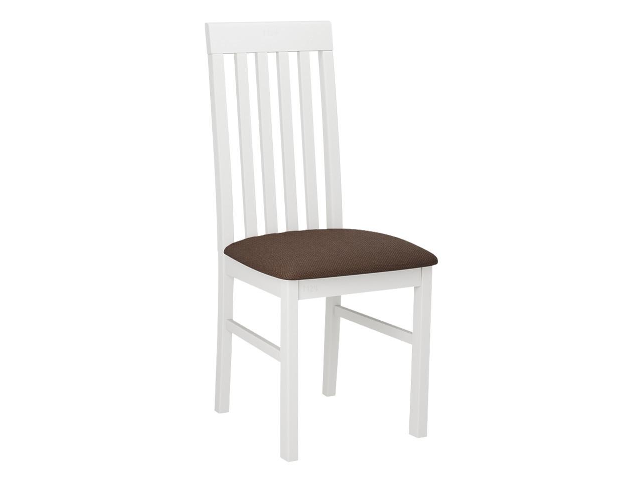 STUHL Nilo I, Holzfarbe: Weiß - Weiß/Braun, Holz (43/96/48cm) - MIRJAN24