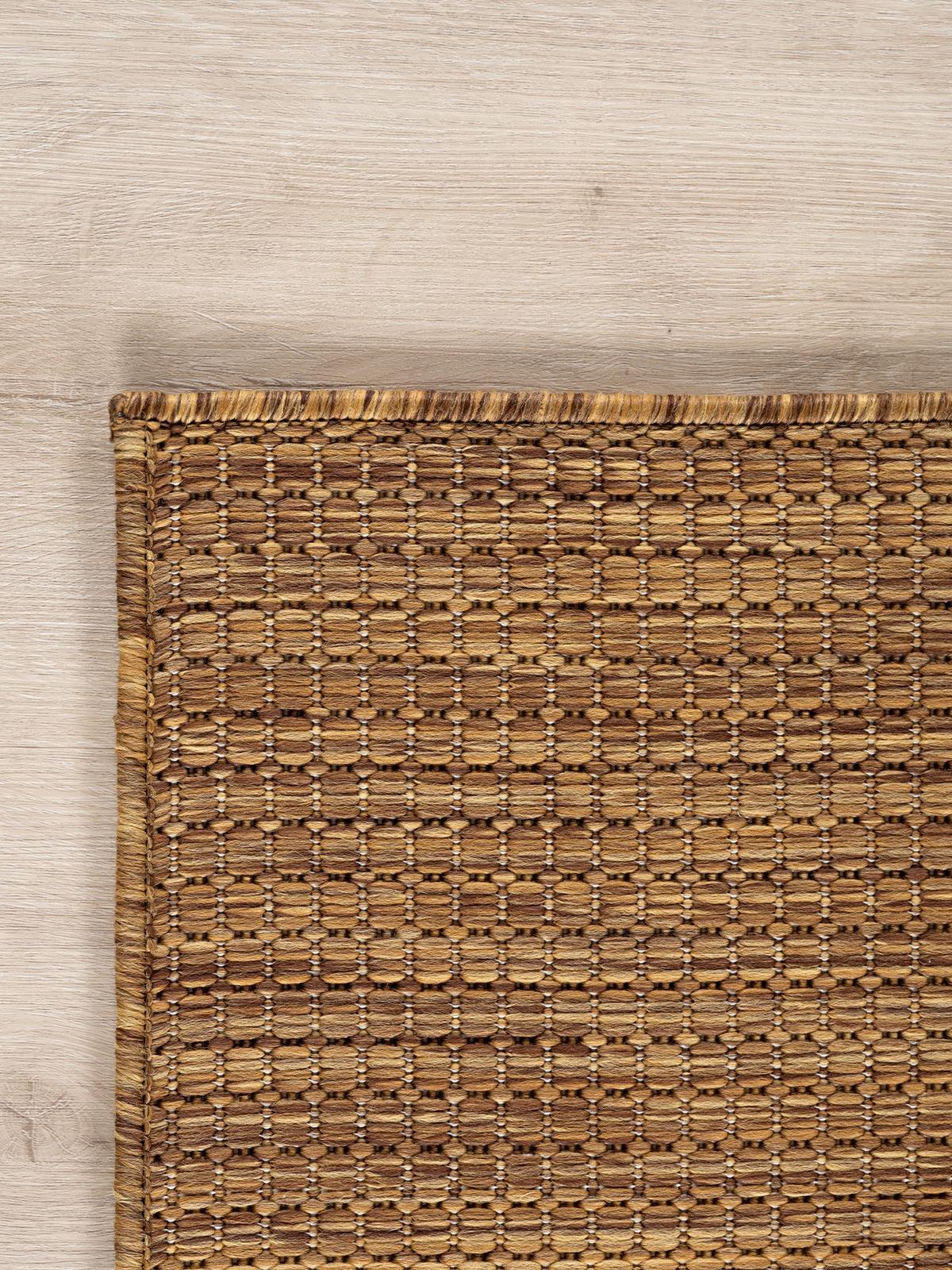 TEPPICH Flachgewebe, Outdoor, Fußbodenheizung-geeignet, VIGOLENO in Ockerbraun, 280 x 370 cm - Braun, Textil (280/370cm) - KADIMA DESIGN