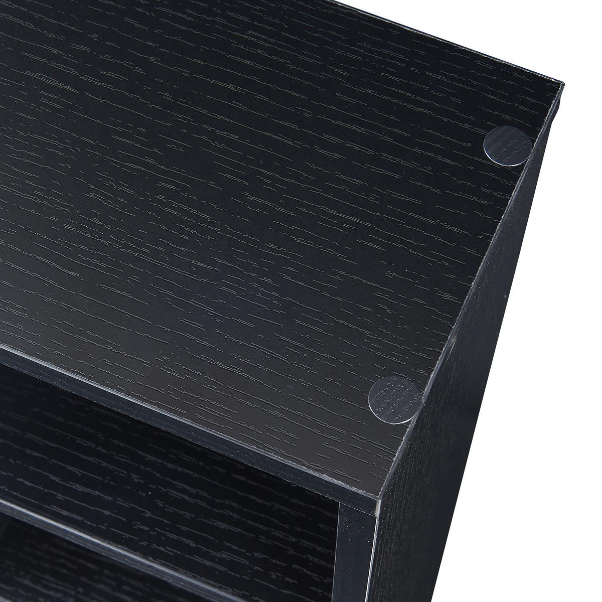 CD-REGAL Høyset - Schwarz, Holzwerkstoff (20/175/20cm) - [en.casa]