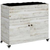 HOCHBEET, Weiß, Tannenholz - Weiß, Holz (50/95/110cm) - Outsunny
