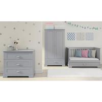 BABYZIMMER 3-teilig Grau - Grau, Holzwerkstoff (152/92/83cm) - Petits-meubles
